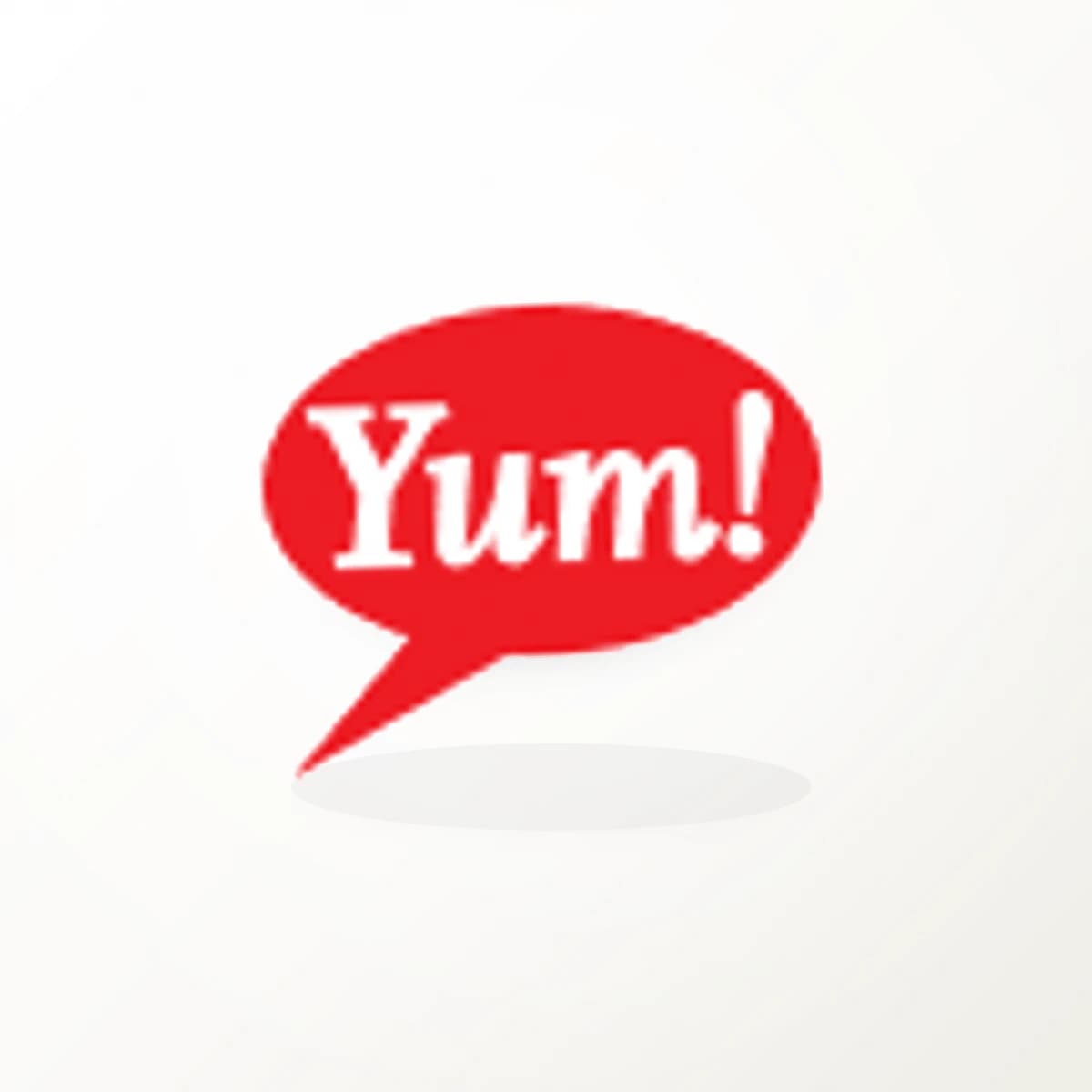 YUM Logo Sticker in an original company-logo die-cut vinyl design
