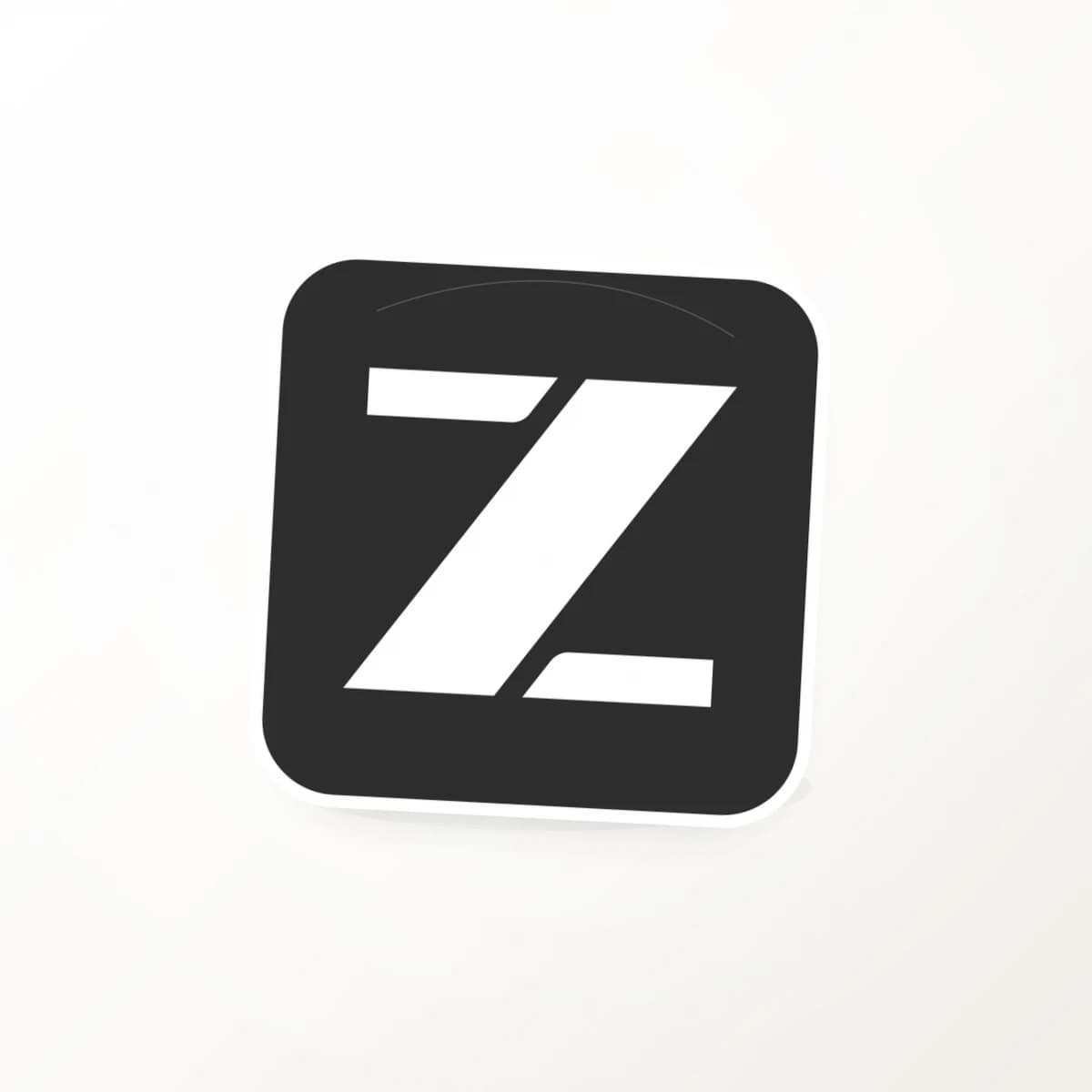 Zhipu AI Provider Logo Sticker in an original AI-brand-logo die-cut vinyl design
